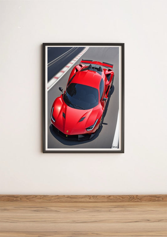 Ferrari F8 Art Print: Stunning Decor or Gift