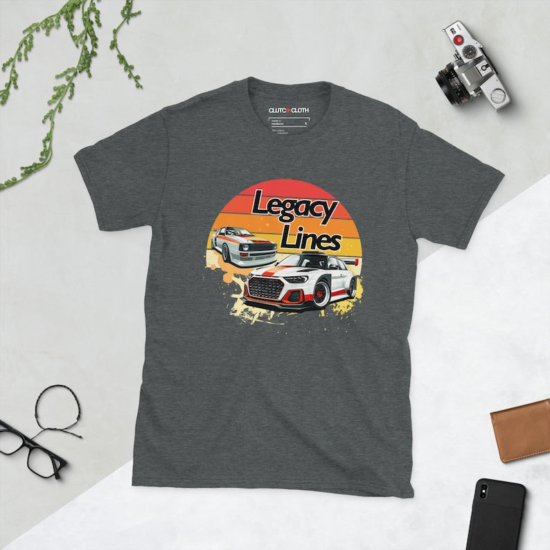 Audi S Rally: Retro Sunset Car Enthusiast Shirt_driver_apparel_drivi.store