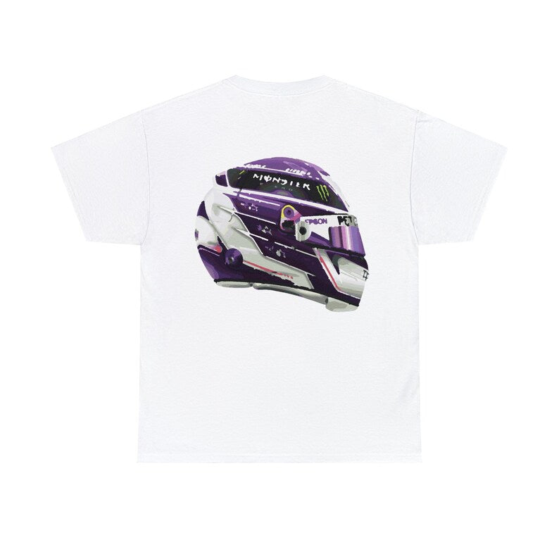 Hamilton F1 Race Helmet Vivid T-shirt_driver_clothing_drivi.store