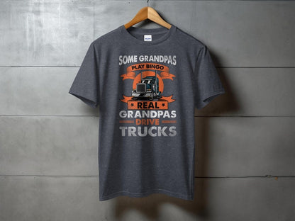 Cool Trucker Grandpa T-Shirt