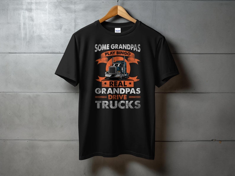 Cool Trucker Grandpa T-Shirt