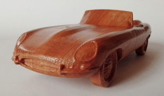 1:15 Wood Scale Model Jaguar E-Type Roadster