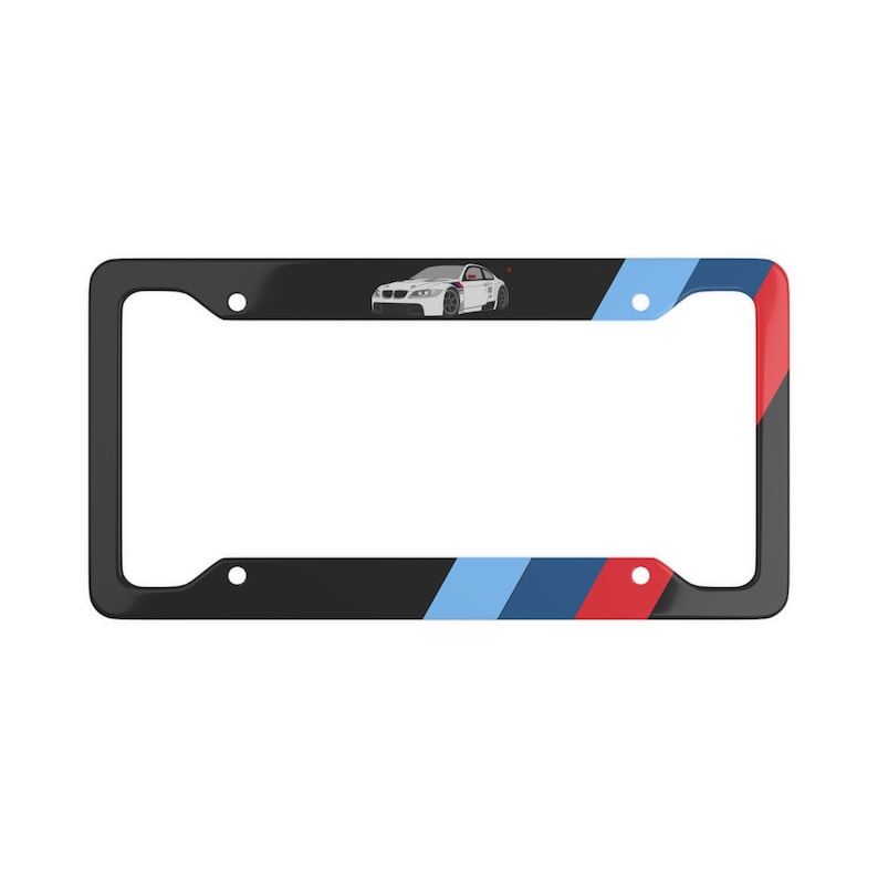 BMW M Sport Stripe Performance License Plate Frame