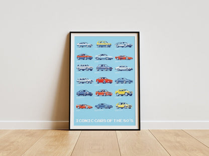 80's Classic Car Posters: Printable Wall Art