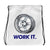 Work It JDM Wheel Drawstring Bag