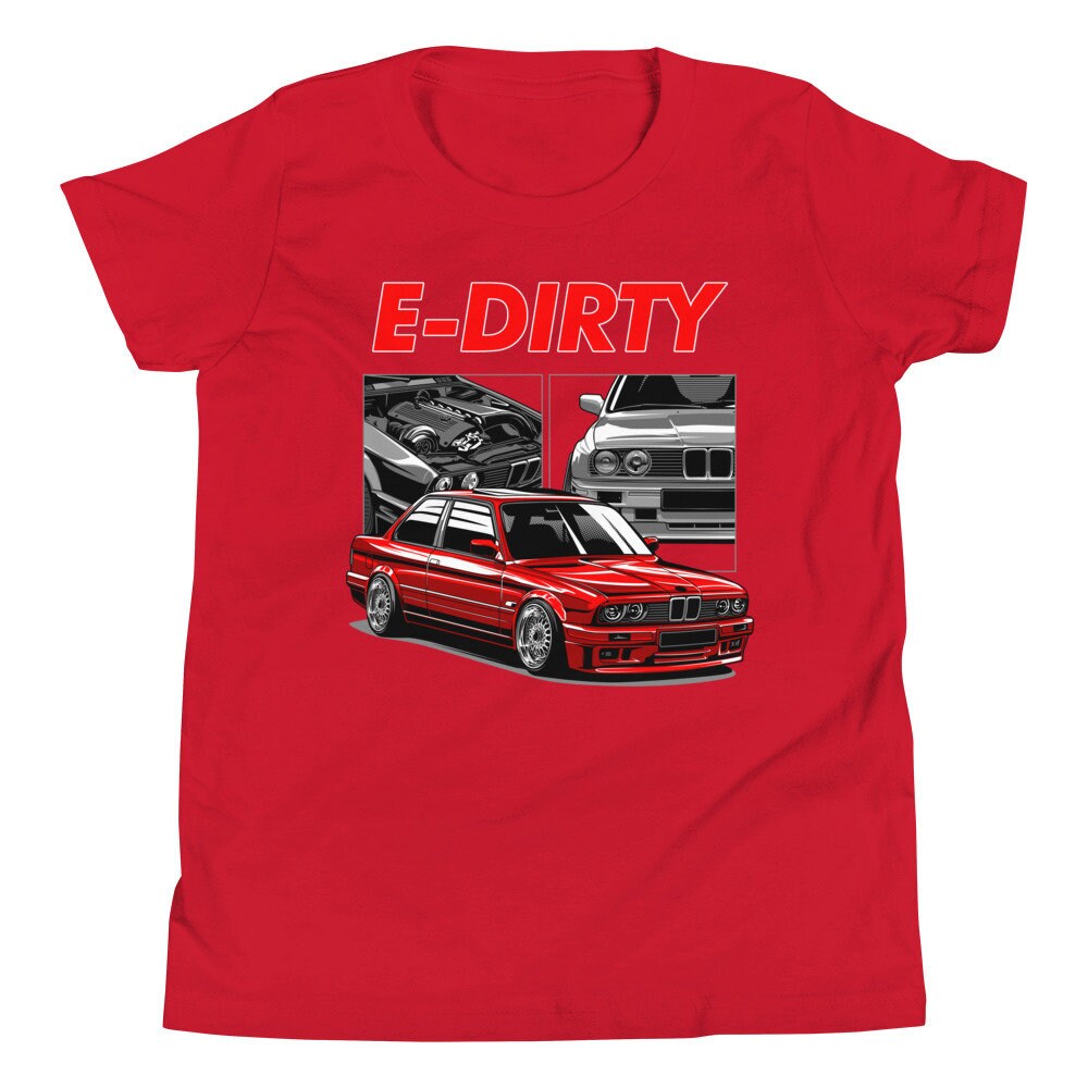 E30 Stanced Turbo Euro Car Youth Shirt