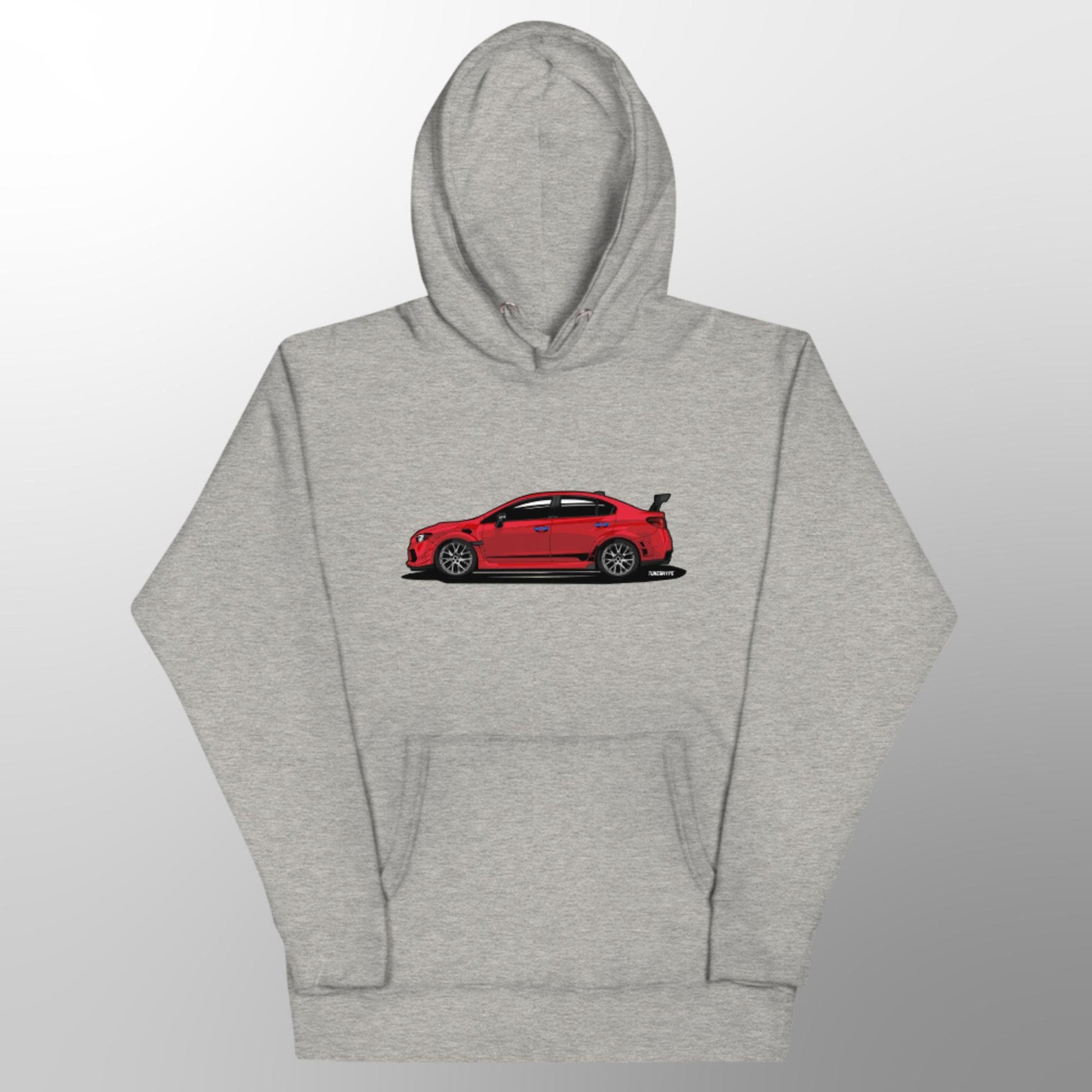 Subaru WRX STI in Pure Red - Extra Comfy Premium Blend Hoodie