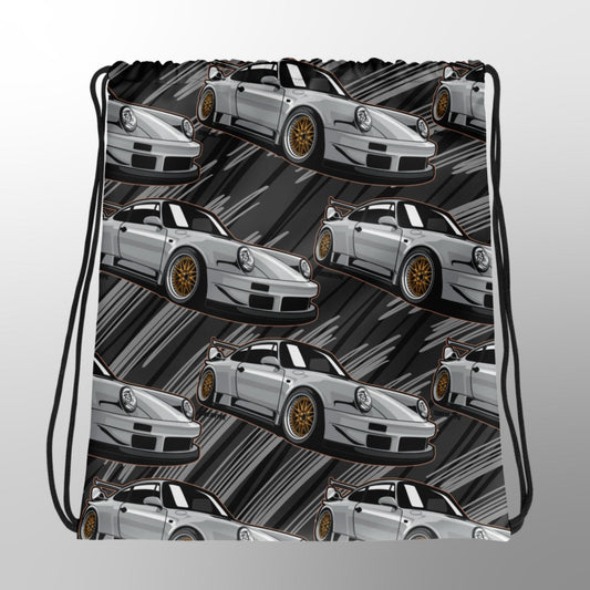 Porsche 911 964 Drawstring Bag - Limited Edition Grey