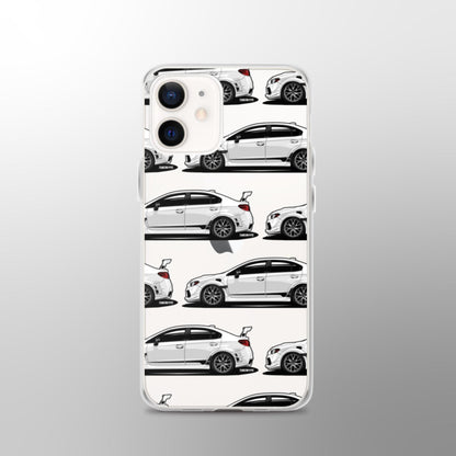 Subaru WRX STI Clear iPhone Case - Crystal White