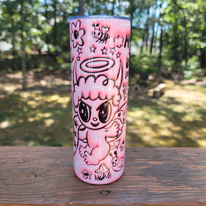 Custom Bichota Season Karol G Mañana Será Bonito Pink Design 20 Oz Tumbler