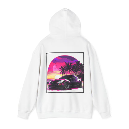 Nissan 350z Hoodie | Neon Sunset | Vibrant Hoodie | Graphic Hoodie | Gift for Him