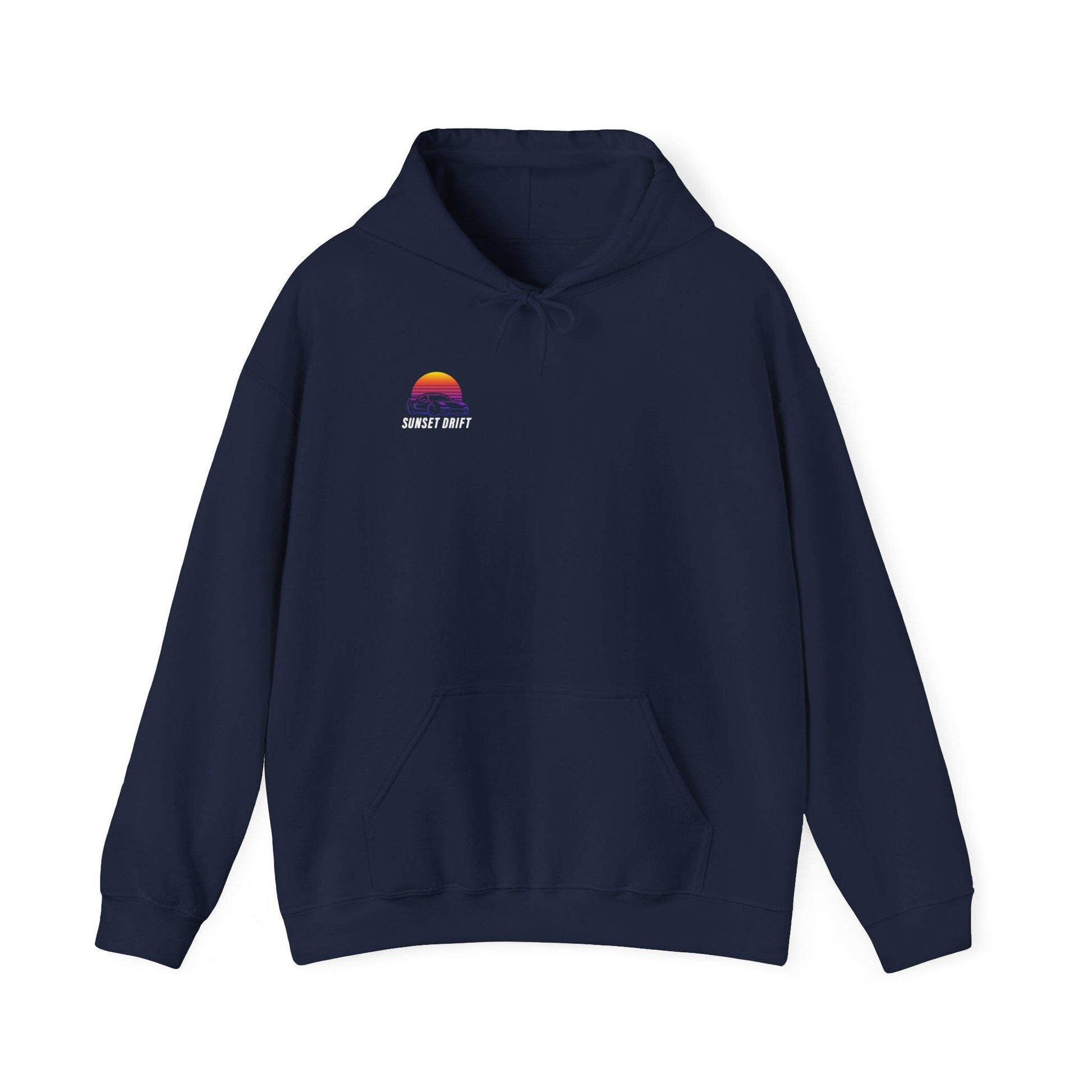 Sunset Drift Garage Mechanic Hoodie