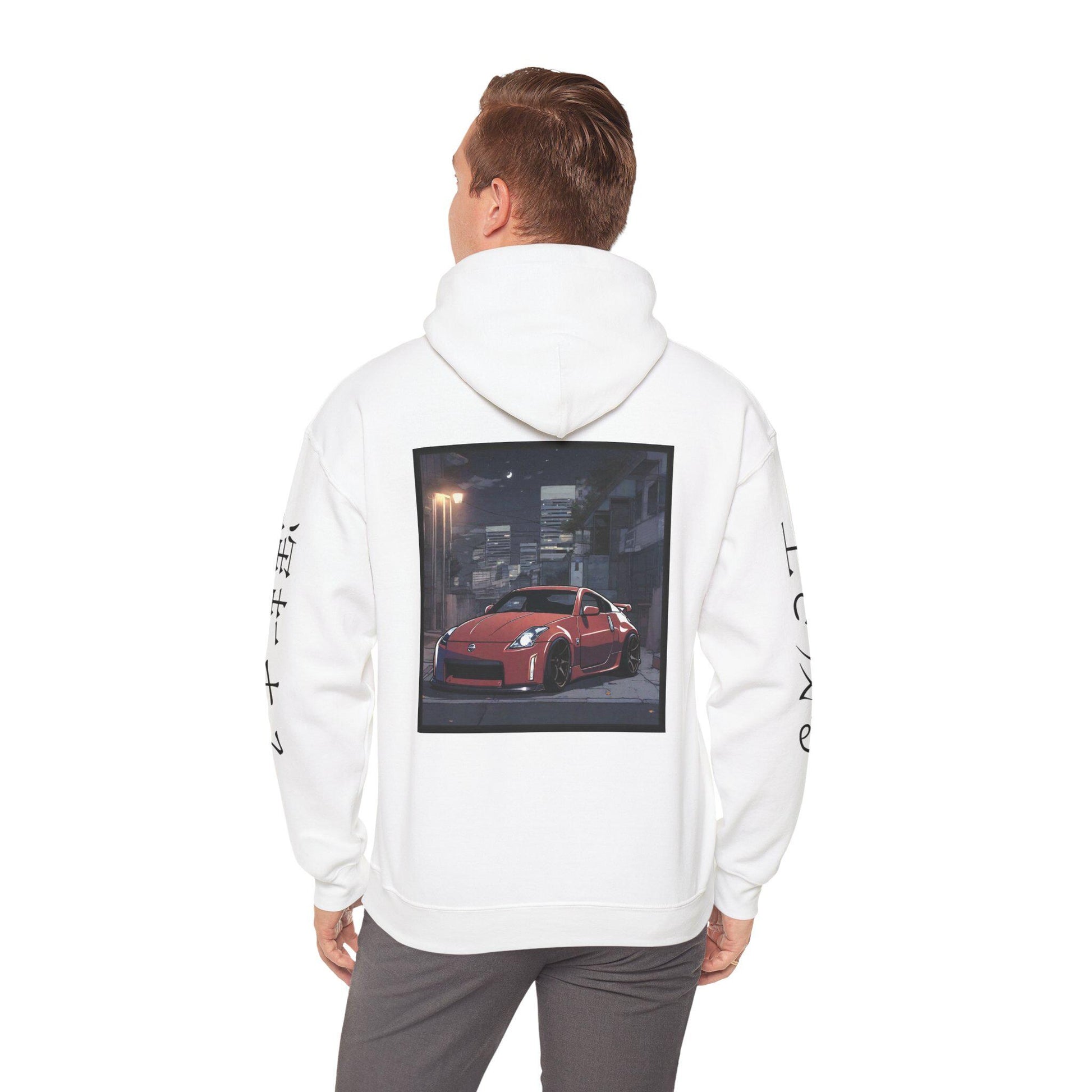 Sunset Drift Hooded Car Sweatshirt Nissan 350Z