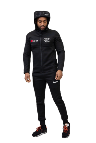 Audi RS3 Quattro Logo Bezel Hooded Tracking Jacket_Driver_clothing